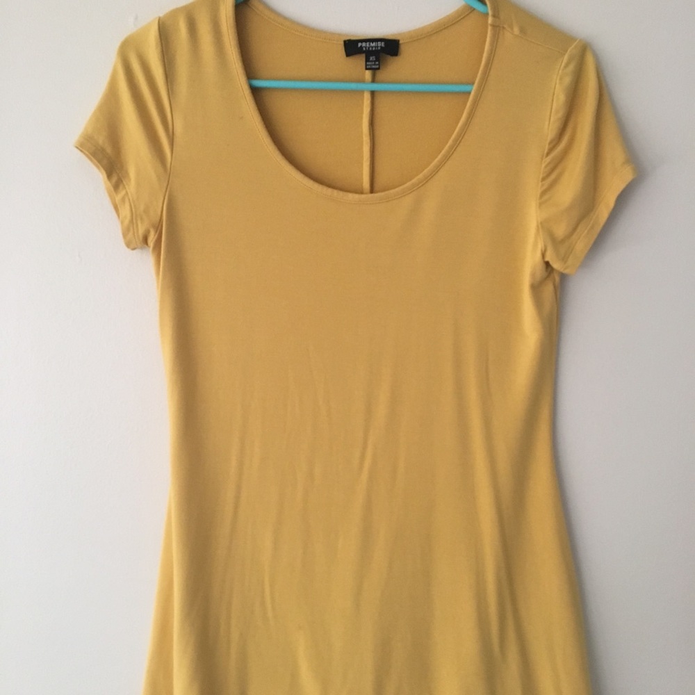 Mustard Scoop Tee